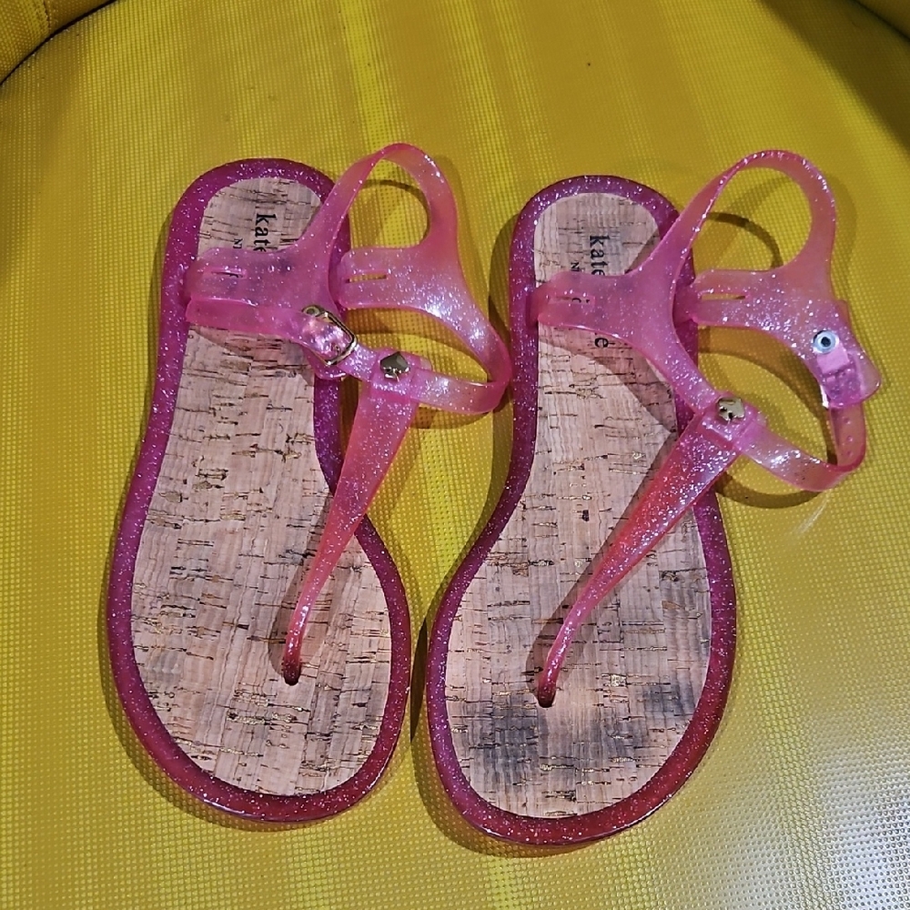 Kate Spade Pink Glitter Sandals